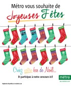 Créez votre bas de noël Métro et participez à notre concours