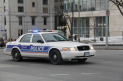 A police car is seen with its lights flashing in this file photo.