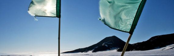 flags in Antarctica